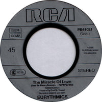 Eurythmics : The Miracle Of Love (7", Single)