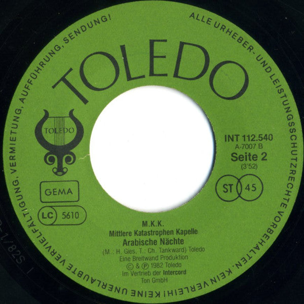 MKK* : Das Geht Vorbei / Arabische Nächte (7", Single)
