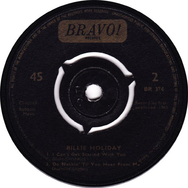 Billie Holiday : Billie Holiday (7", EP)