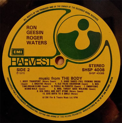 Ron Geesin & Roger Waters : Music From The Body (LP, Album, RE)