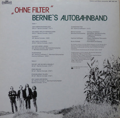Bernie's Autobahnband* : Ohne Filter (LP, Album)