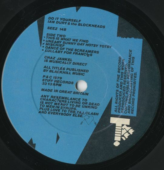 Ian Dury & The Blockheads* : Do It Yourself (LP, Album)