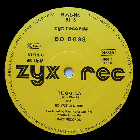 Bo Boss : Tequila (12")