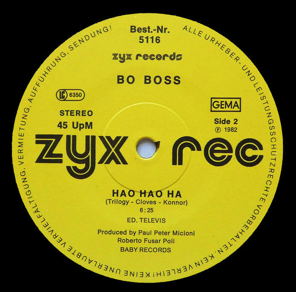 Bo Boss : Tequila (12")