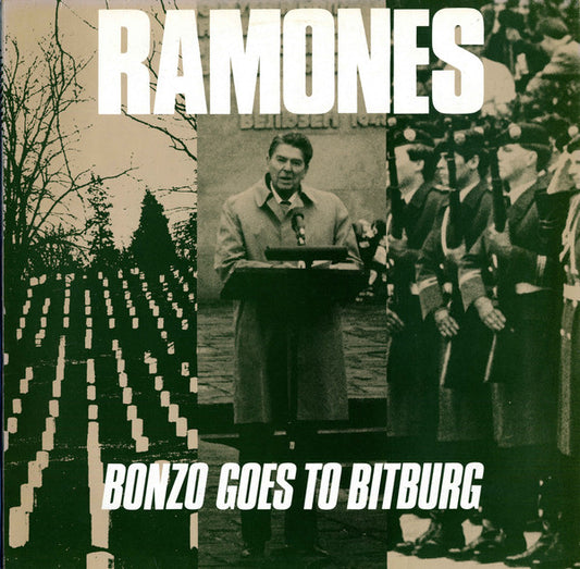 Ramones - Bonzo Goes To Bitburg (12", Single) (Near Mint (NM or M-))