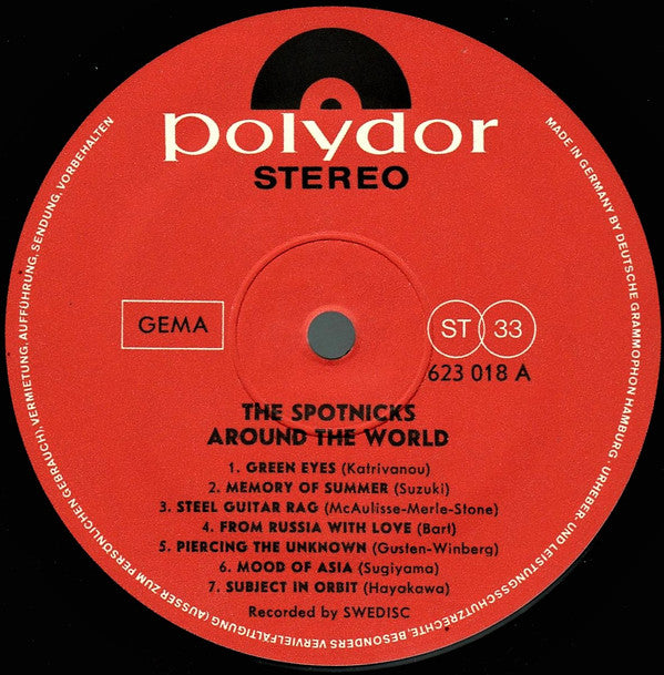 The Spotnicks : Around The World (LP, Album)