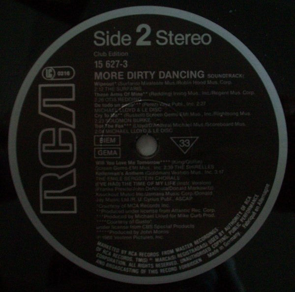 Various : More Dirty Dancing (LP, Comp, Club)