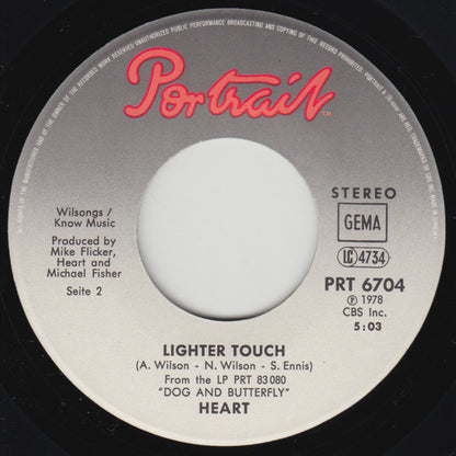 Heart : Straight On (7", Single)