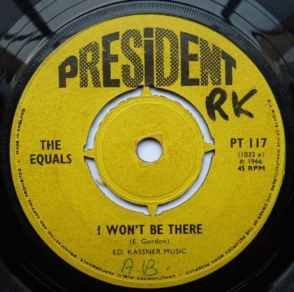 The Equals : I Won't Be There / Fire (7", Single)