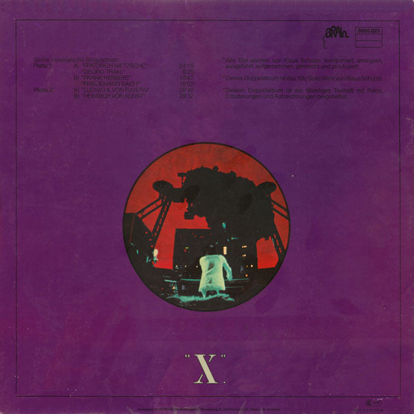 Klaus Schulze : "X." (2xLP, Album)