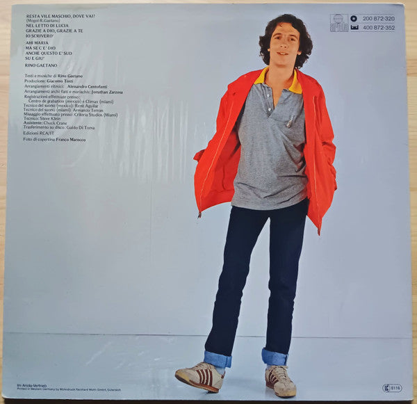 Rino Gaetano : Resta Vile Maschio, Dove Vai? (LP, Album)