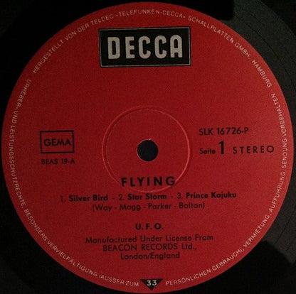 UFO (5) : UFO 2 - Flying - One Hour Space Rock (LP, Album, RE)