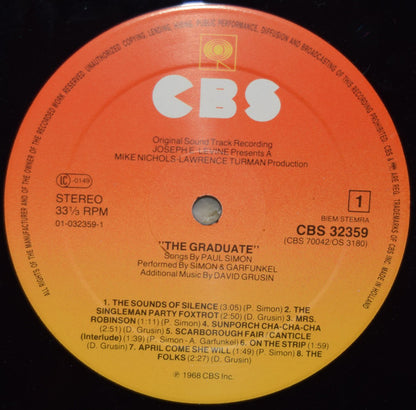 Simon & Garfunkel, David Grusin* : The Graduate (Original Soundtrack Recording) (LP, Album, RE)