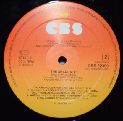 Simon & Garfunkel, David Grusin* : The Graduate (Original Soundtrack Recording) (LP, Album, RE)