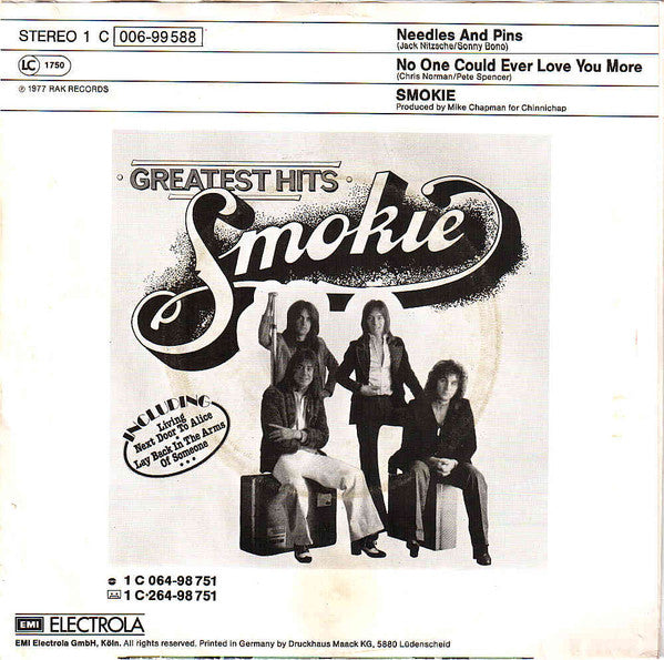 Smokie : Needles And Pins (7", Single)