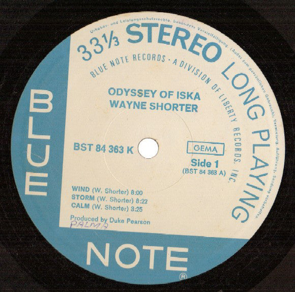 Wayne Shorter : Odyssey Of Iska (LP, Album)