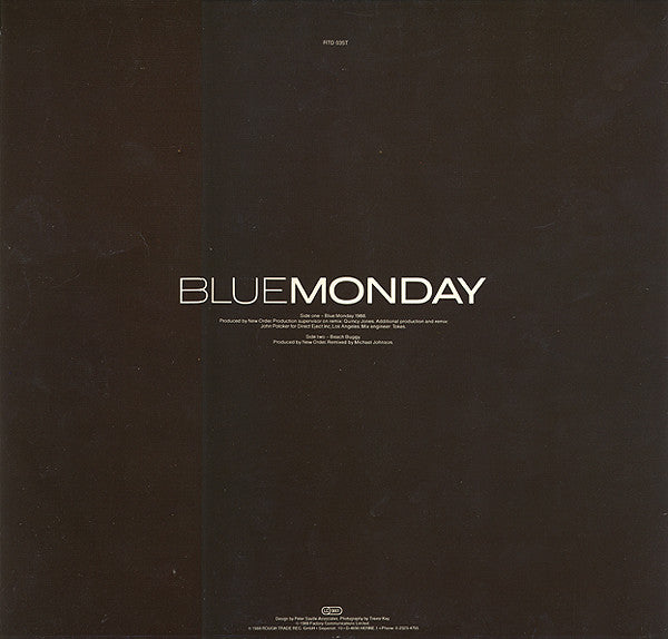 New Order : Blue Monday 1988 (12", RP, 2nd)