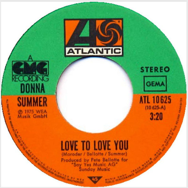 Donna Summer : Love To Love You Baby (7", Single, RE)