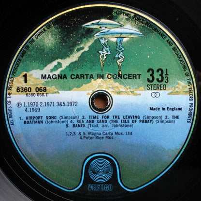 Magna Carta : In Concert (LP, Album, RE, Ver)