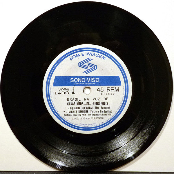 Canarinhos De Petrópolis : Brasil Na Voz De Canarinhos De Petrópolis (7", EP)