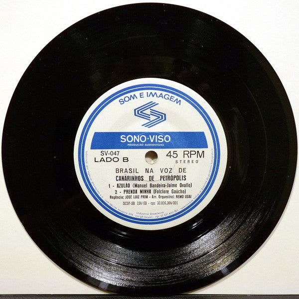 Canarinhos De Petrópolis : Brasil Na Voz De Canarinhos De Petrópolis (7", EP)