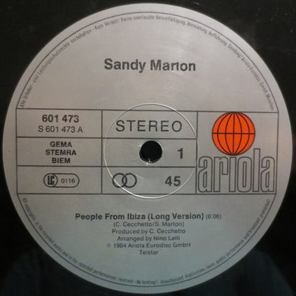 Sandy Marton : People From Ibiza (12", Maxi)