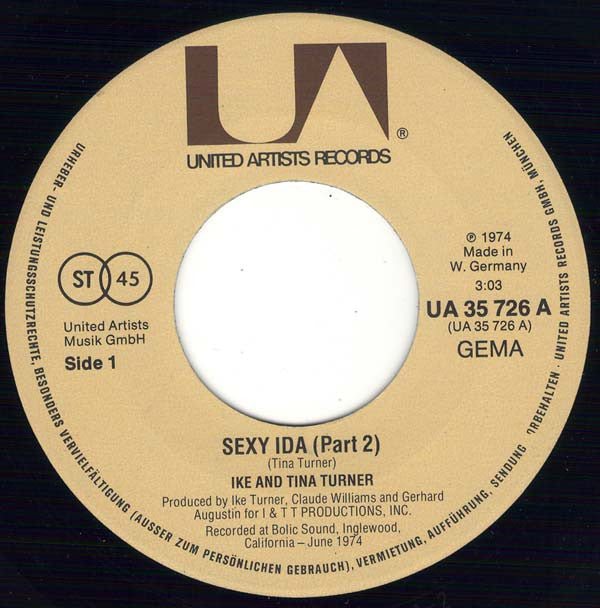 Ike & Tina Turner : Sexy Ida (7", Single)