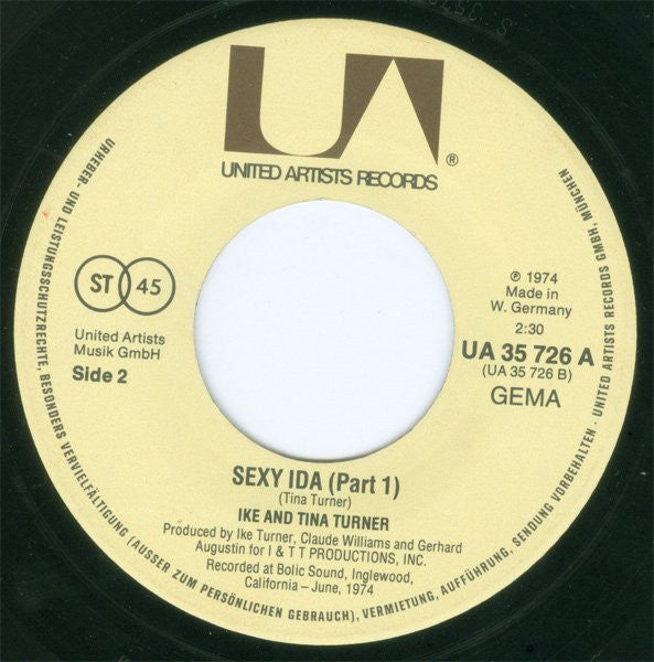 Ike & Tina Turner : Sexy Ida (7", Single)