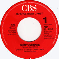 Terence Trent D'Arby : Sign Your Name (7", Single)