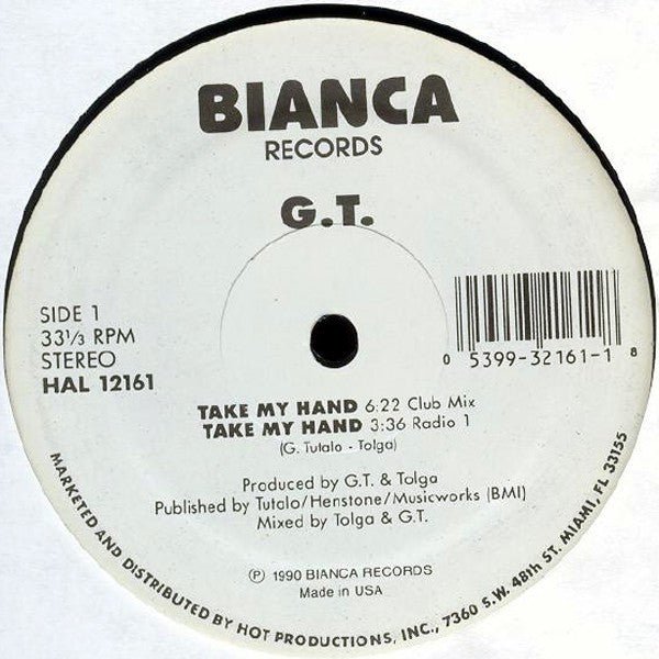 G.T. (2) : Take My Hand (12")