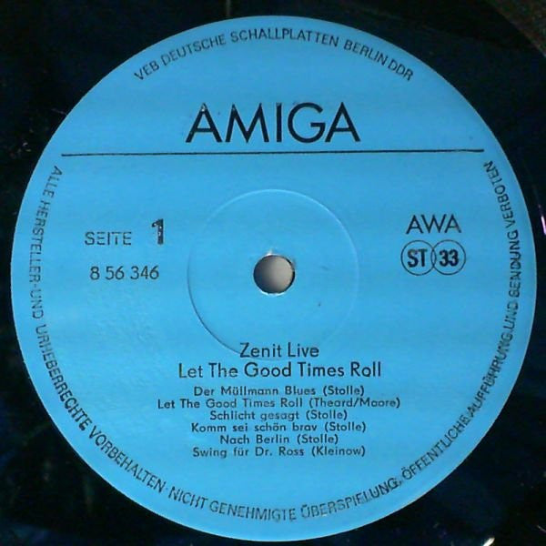 Zenit (2) : Live - Let The Good Times Roll (LP, Album)