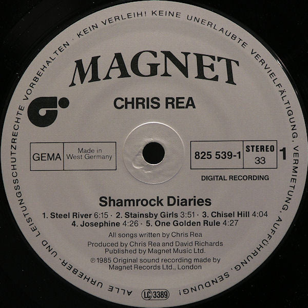 Chris Rea : Shamrock Diaries (LP, Album, Sil)