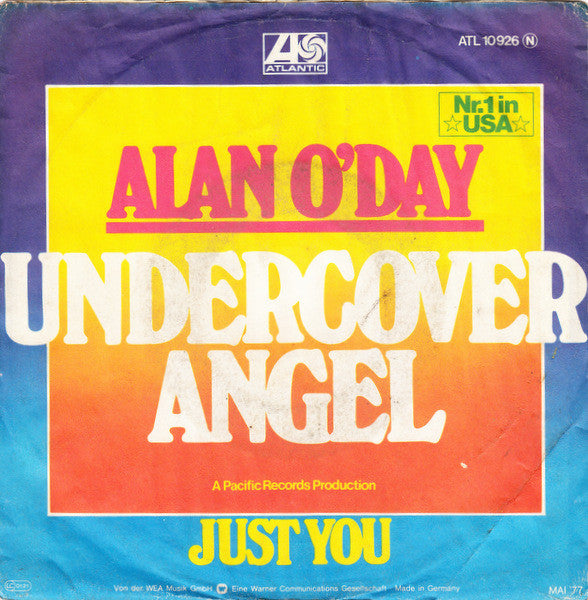 Alan O'Day : Undercover Angel (7", Single)