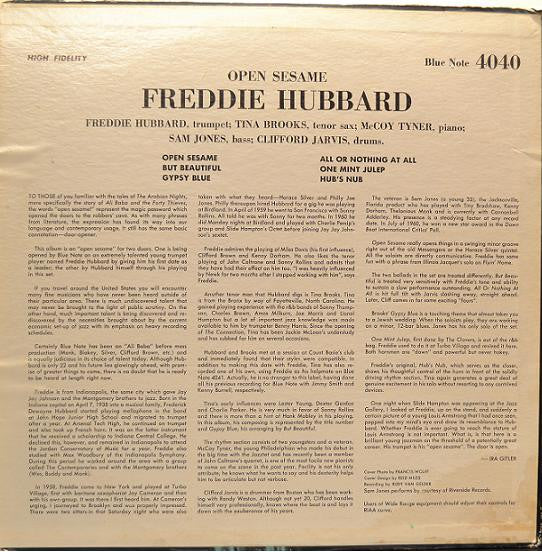 Freddie Hubbard : Open Sesame (LP, Album, Mono, RE)