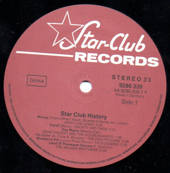 Various : Star-Club History (2xLP, Comp)