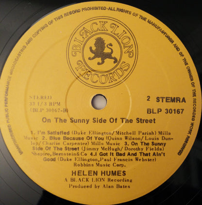 Helen Humes : On The Sunny Side Of The Street (LP, Album)