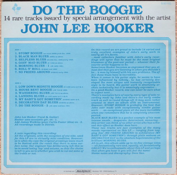 John Lee Hooker : Do The Boogie (LP, Comp, RE)