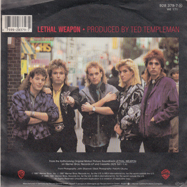 Honeymoon Suite : Lethal Weapon (7", Single)