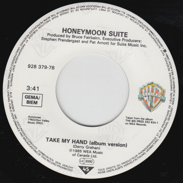 Honeymoon Suite : Lethal Weapon (7", Single)