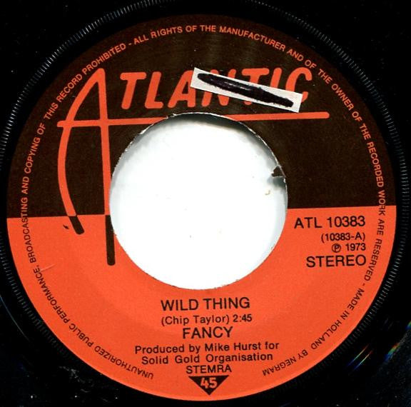Fancy (3) : Wild Thing (7", Single)