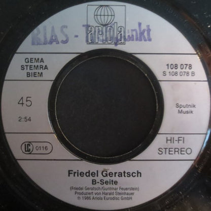 Friedel Geratsch : Zurück In Die Nacht (7", Single)