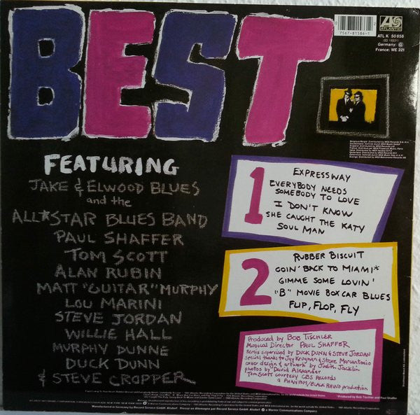 The Blues Brothers : Best Of The Blues Brothers (LP, Comp, RE)