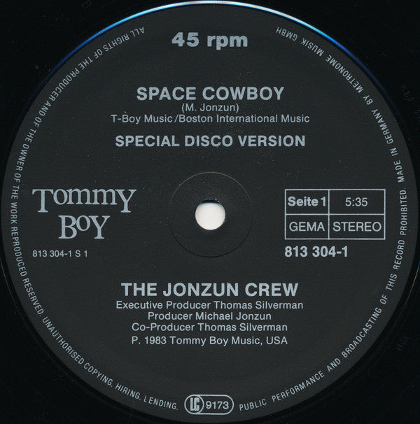 The Jonzun Crew : Space Cowboy (12")