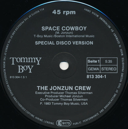 The Jonzun Crew : Space Cowboy (12")