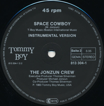 The Jonzun Crew : Space Cowboy (12")