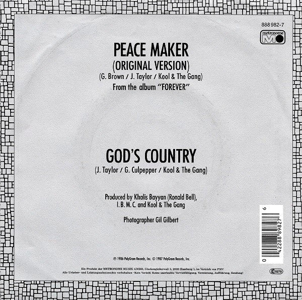 Kool & The Gang : Peace Maker (7", Single)
