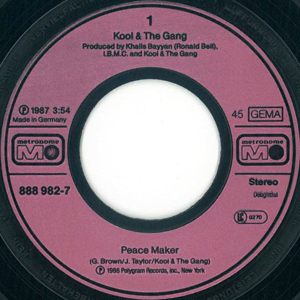 Kool & The Gang : Peace Maker (7", Single)