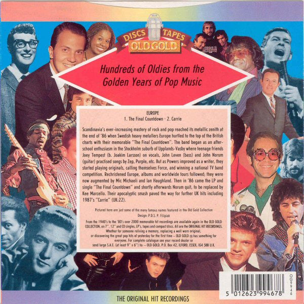Europe (2) : The Final Countdown (7")