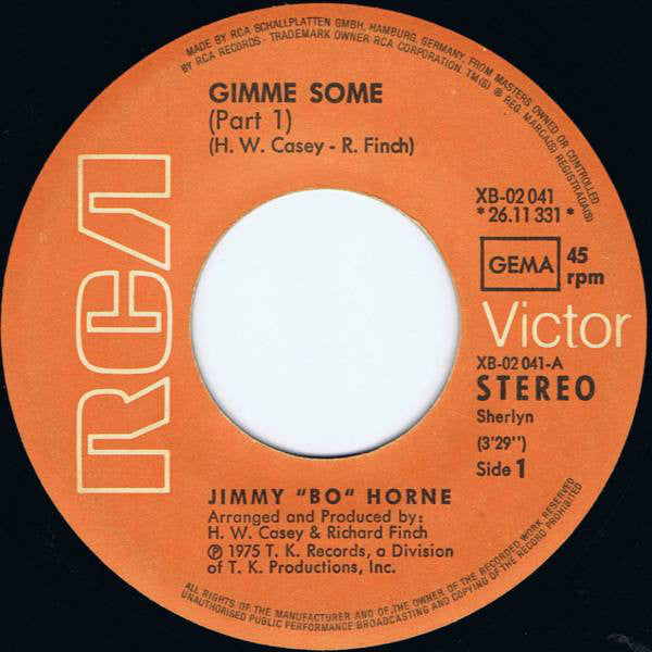 Jimmy „Bo“ Horne* : Gimme Some (Part 1 + Part 2) (7", Single)