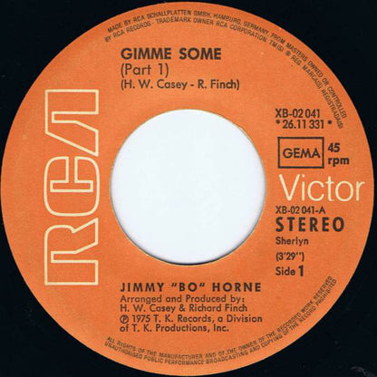 Jimmy „Bo“ Horne* : Gimme Some (Part 1 + Part 2) (7", Single)